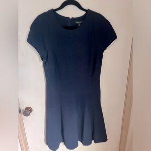 Short sleeve fit and flare dress